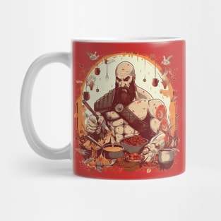 kratos cooking Mug